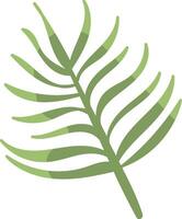Palm Leaf with Curved Fronds vector