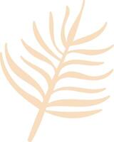 Abstract Palm Leaf Drawing vector