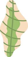 Tpopical Leaf Hand Drawn Design vector