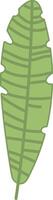 Tropical Leaf with Bold Lines vector