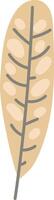 Tropical Leaf with Geometric Patterns vector
