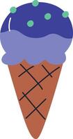 Ice Cream Cone with Sprinkles vector