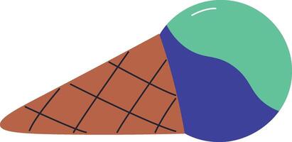 Geometric Ice Cream Cone vector