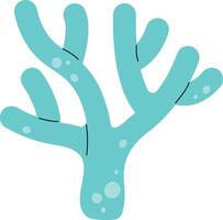 Abstract Coral Branch Drawing vector