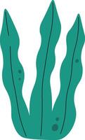 Abstract Seaweed Leaves vector