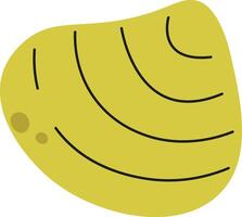 Abstract Clam Shell Drawing vector