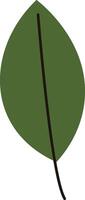 Simple Leaf Hand Drawn vector