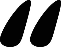 Bold Quote Marks Shape vector