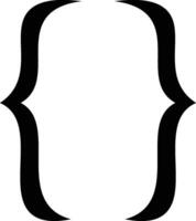 Text Design Frame Brackets Pair vector