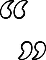 Bold Quote Text Marks vector