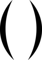 Symbol Frame Brackets Pair vector