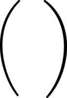 Text Symbol Brackets Pair vector
