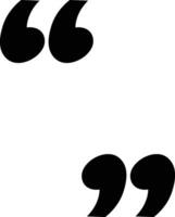 Bold Quote Marks Set vector