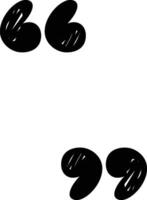 Hand-drawn Quote Marks vector