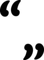 Bold Quote Marks Symbol Sign vector