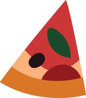 Geometric Pizza Slice vector