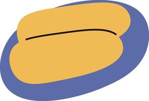 Abstract Hot Dog Food Element vector