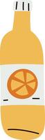 Bottle with Citrus Label vector