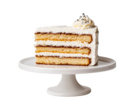 Delightful layered cake with cream and decorations for celebrations png