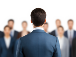 Professional networking event with participants in business attire png