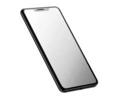 Modern smartphone design with sleek display for digital communication png