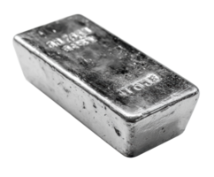 Silver bullion bar for investment and wealth preservation png