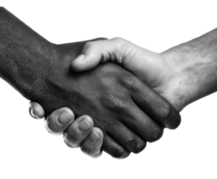Unity through handshake symbolizing friendship and collaboration png