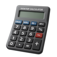 Large 3D Calculator with Simple Buttons for Easy Use png