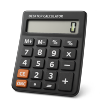 3D Calculator with Large Buttons for Simple Calculations png