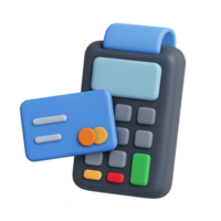 Simple 3D Payment System Icon for Digital Transactions and Commerce png
