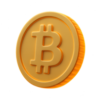 Glowing Bitcoin Icon with Simple Design for Digital Currency Concepts png