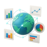 global o negócio conexões através simples dados visualização Ferramentas png