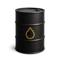 3D Simple Oil Barrel with Drop Symbol for Industrial Use png