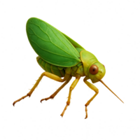 Realistic 3D Leafhopper Insect with Green Appearance and Detail png