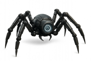 3D Mechanical Spider Model with Simple Design and Unique Features png