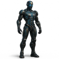 Futuristic Robot Design with AI Technology and Sleek Features png