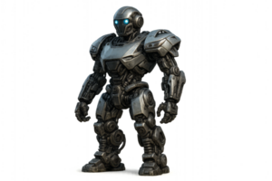Futuristic Robot Design Featuring Advanced Mechanisms and Details png