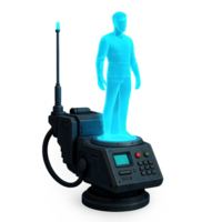 Holographic Communication Device with Simple Interface Design png
