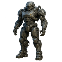 Futuristic Exoskeleton Armor Design for Advanced Technology Concepts png