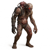 Cybernetic Mutant Figure with Intricate Details and Unique Design png
