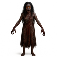Haunting 3D Ghost Model for Spooky Visual Effects and Artwork png