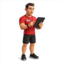 3D Fitness Coach Using Tracker App for Progress Monitoring png