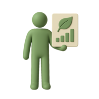 Simple Sustainable Business Icon Featuring Growth and Nature Elements png