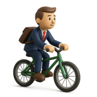 Eco-Friendly Commute with Simple Bicycle Ride in Modern Setting png