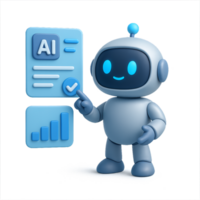 Friendly Robot Interface for AI Data Visualization and Composition png