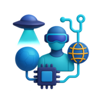 Future Technology Concepts with Abstract Digital Elements png