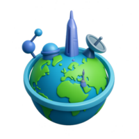 Future World Concept with Space Elements and Modern Design png