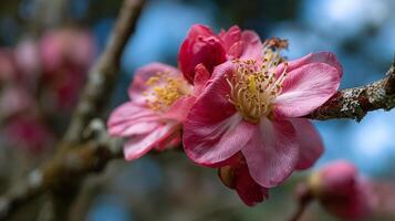 Close up flower image with vivid natural color and detail photo