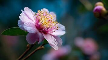 Lively flower bloom in scenic view photo