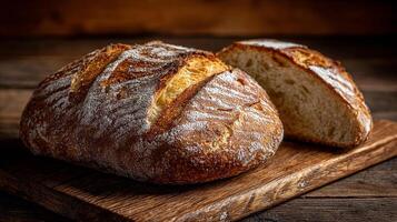Natural colors and details highlighted in artisan bread image photo
